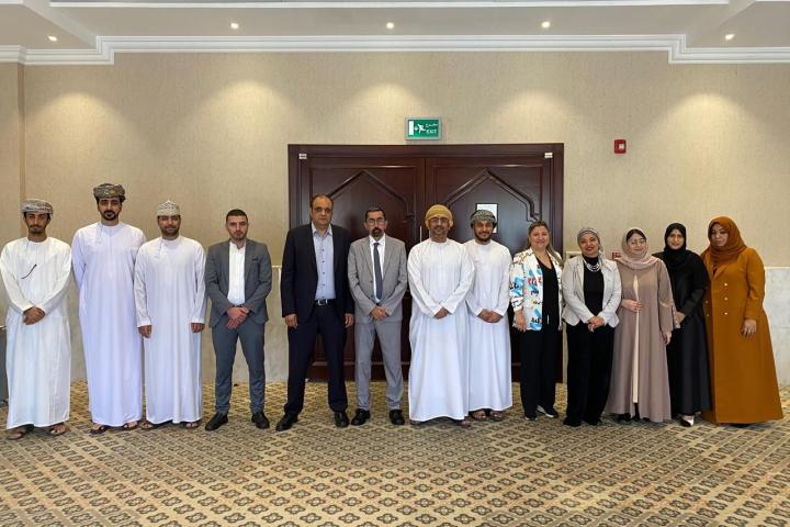 Group photo of participants in the meeting on "Constructing and updating a Social Accounting Matrix for Oman"